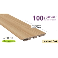 Добор телескопический Эльпорта 100х8х2370 НЕСТАНДАРТ (Natural Oak) Полипропилен