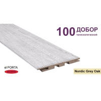 Добор телескопический Эльпорта 100х8х2070 (Nordic Grey Oak) Экошпон