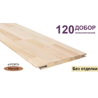 Добор телескопический Эльпорта 120х12х2070 (Без отделки) Массив сосны