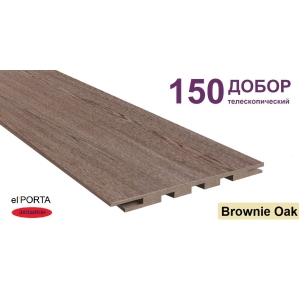 Добор телескопический Эльпорта 150х8х2070 (Brownie Oak) Экошпон