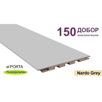 Добор телескопический Эльпорта 150х8х2070 (Nardo Grey) Полипропилен