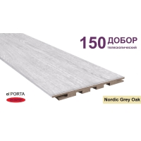 Добор телескопический Эльпорта 150х8х2070 (Nordic Grey Oak) Экошпон