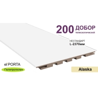 Добор телескопический Эльпорта 200х8х2370 НЕСТАНДАРТ (Alaska) Полипропилен