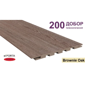 Добор телескопический Эльпорта 200х8х2070 (Brownie Oak) Экошпон