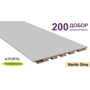 Добор телескопический Эльпорта 200х8х2070 (Nardo Grey) Полипропилен