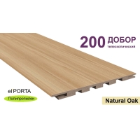 Добор телескопический Эльпорта 200х8х2070 (Natural Oak) Полипропилен