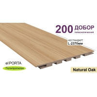Добор телескопический Эльпорта 200х8х2370 НЕСТАНДАРТ (Natural Oak) Полипропилен