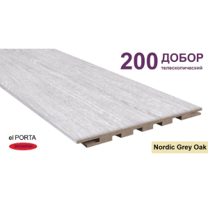 Добор телескопический Эльпорта 200х8х2070 (Nordic Grey Oak) Экошпон Добор телескопический Эльпорта 200х8х2070 (Nordic Grey Oak) Экошпон