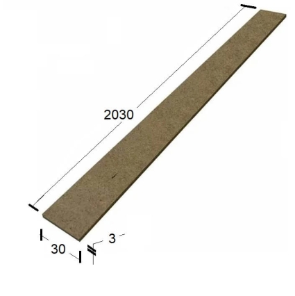Соединительная шпонка для доборов 30х2030х3 (МДФ, Без отделки)