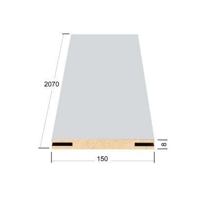 Добор телескопический ПЭТ 150х8х2070 (Grey Silk)