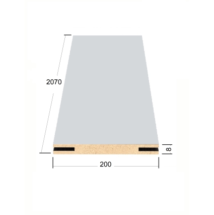 Добор телескопический Амати 200х8х2070 (Белая Шагрень)