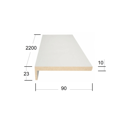 Наличник телескопический Амати 90х10х2150 (Белая Шагрень) Наличник телескопический Амати 90х10х2150 (Белая Шагрень)