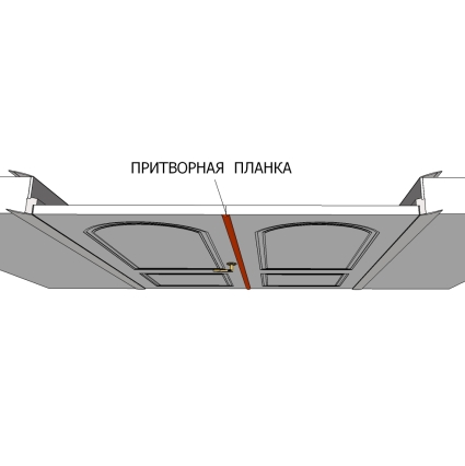 Притворная планка Бона 34х8х2070 (Дуб Стирлинг)