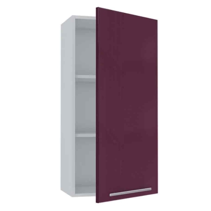 Шкаф верхний Пластик ВШ30-915-1дв (Слива)/выставочный образец с витрины