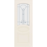 Дверное полотно "ЭО 2" Ваниль 70см/ выставочный образец с витрины