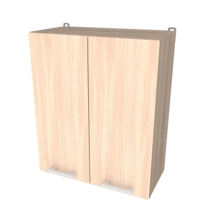 Шкаф верхний Компо ВШ60-720-2дв (Корпус Дуб Санома/ Фасад Дуб молочный) выставочный образец с витрины