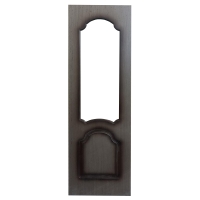 Дверное полотно Шпон ПО без стекла/ Орех 60 см без отделки лаком