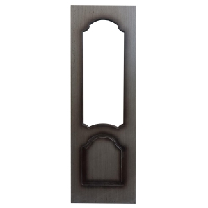 Дверное полотно Шпон ПО без стекла/ Орех 60 см без отделки лаком