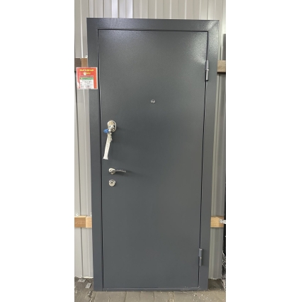 Входная дверь Лагуна МТ-1 (Муар Искра Черный/ MD22 Экодуб молочный), 840х2050 мм правая