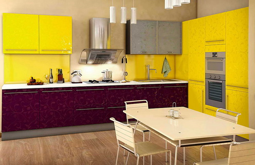 Многообразие цветовых решений для желтой кухни