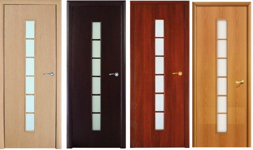 Вариации пленок ламинированных межкомнатных дверей